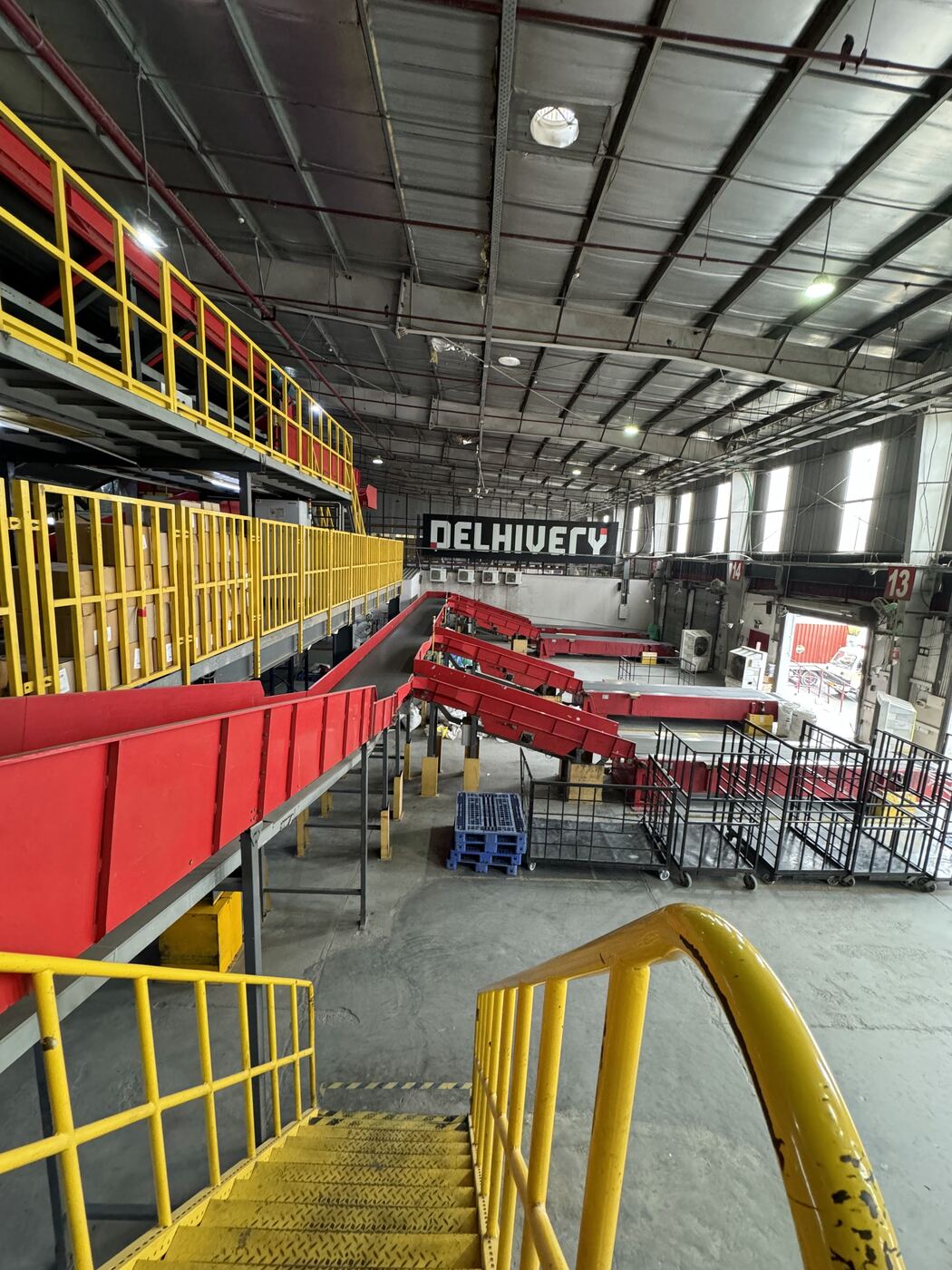 Delhivery sorting facility